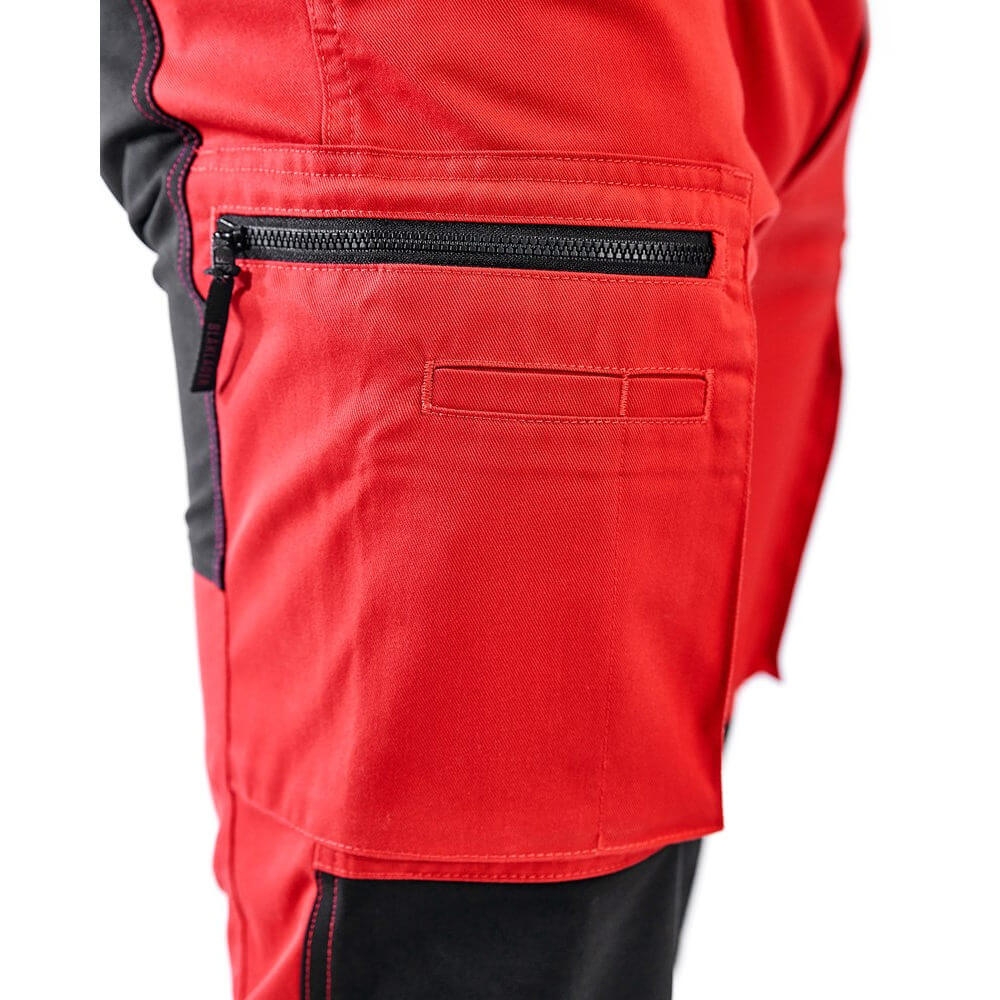 Blakläder 145918455699 Service Bundhose Stretch Arbeitshose lang Rot Schwarz