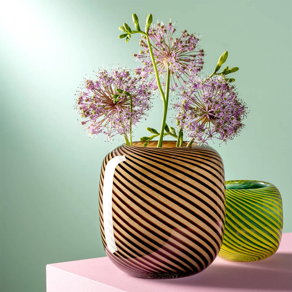 Leonardo Vase 16cm braun FILO COLORI. Stimmungsbild.