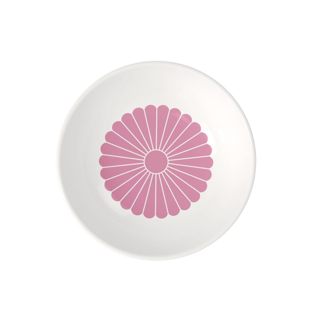Nahansicht: Villeroy & Boch Dessertschale Fleur Cassis. Die Cassis-Farben im Fokus.