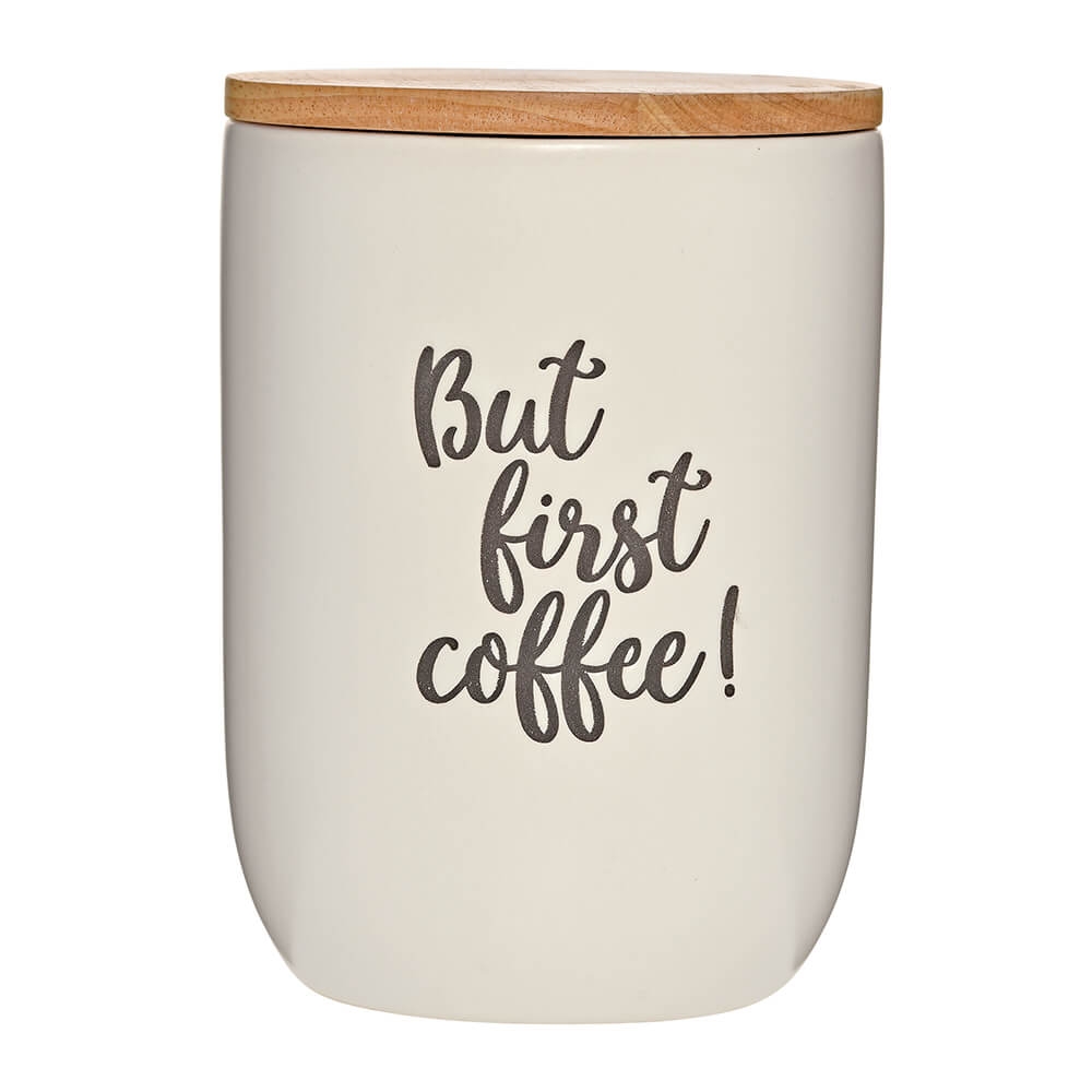 Cilio Vorratsdose Coffee Culture 1000ml creme matt