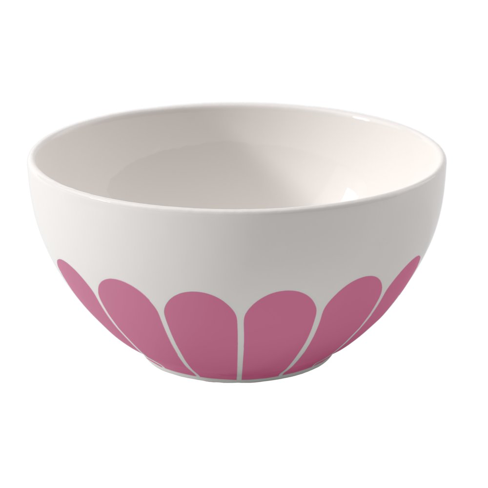 Villeroy & Boch Fleur Cassis Müslischale, Hauptansicht. Zeigt das komplette Design.