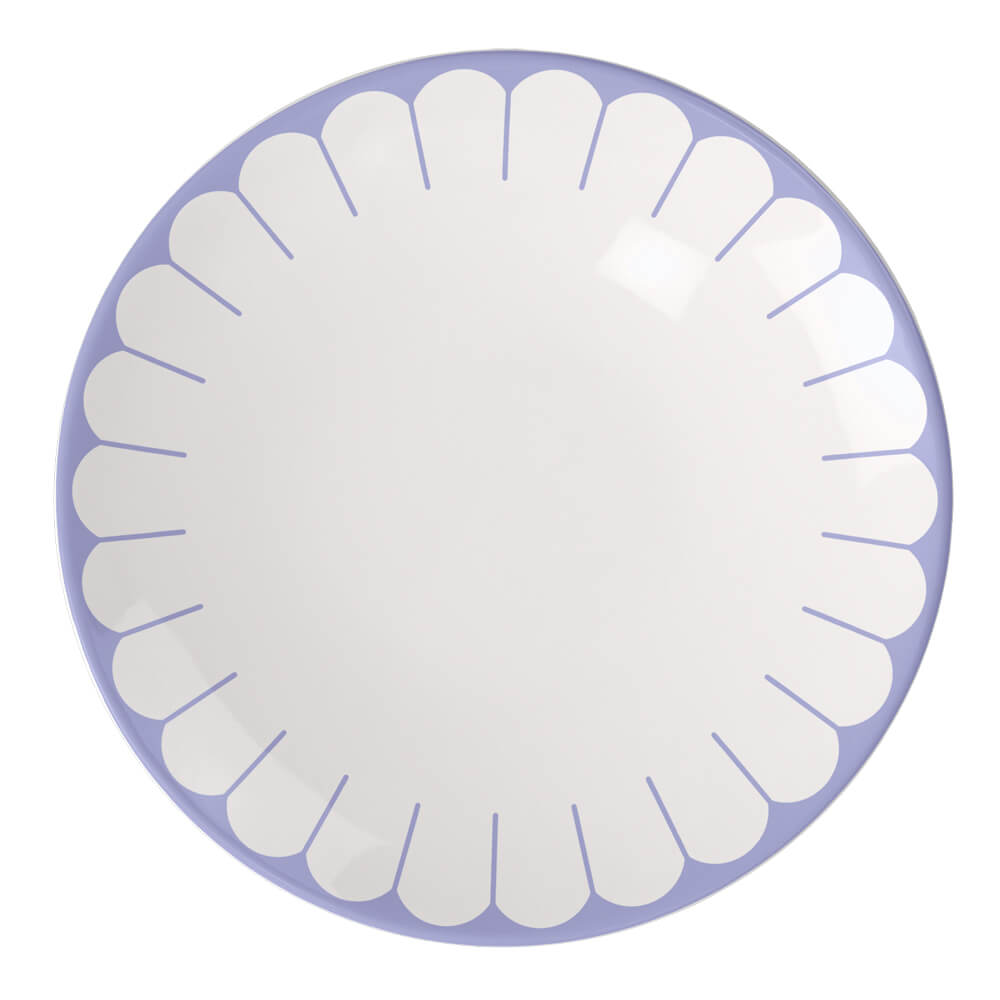 Gesamtansicht des Villeroy & Boch Tellers Fleur Bleu. Schönes florales Dekor.