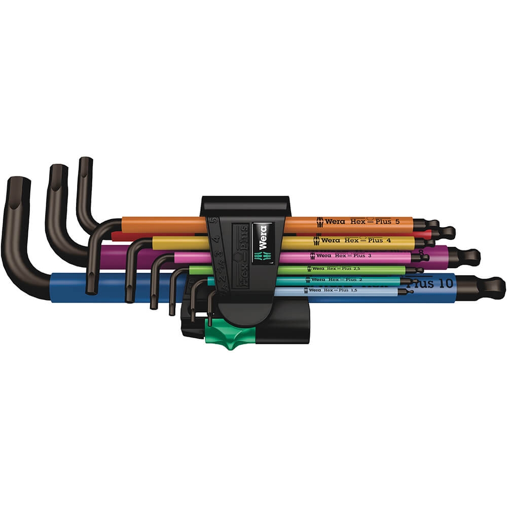 Wera Winkelschlüsselsatz 950 Multicolour 9‑tlg