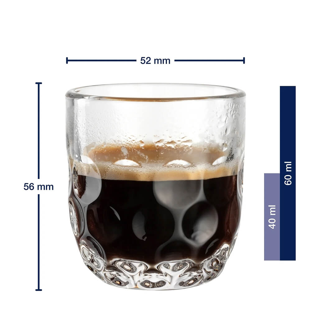 Leonardo Espressoset GOCCE 6-teilig mit Untersetzer. Detailbild.