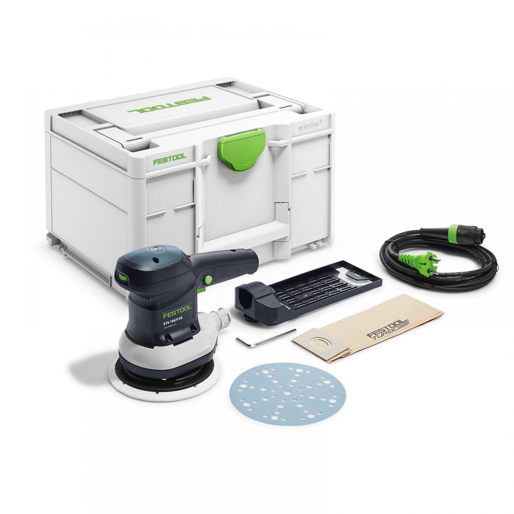 Festool Exzenterschleifer ETS 150/5 EQ-Plus 576080 mit Zubehör im Koffer