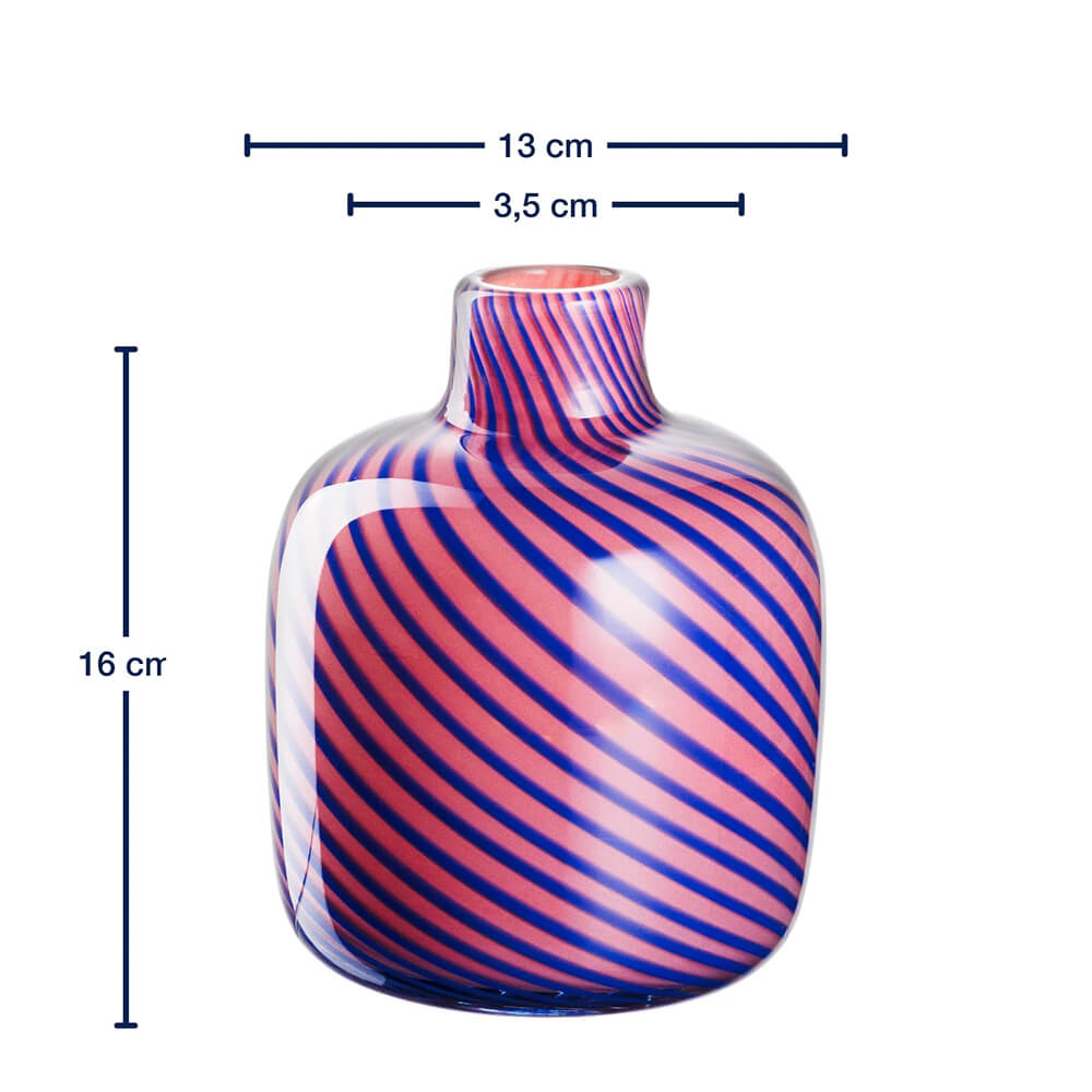 Leonardo Vase 16cm pink FILO COLORI. Detailbild.