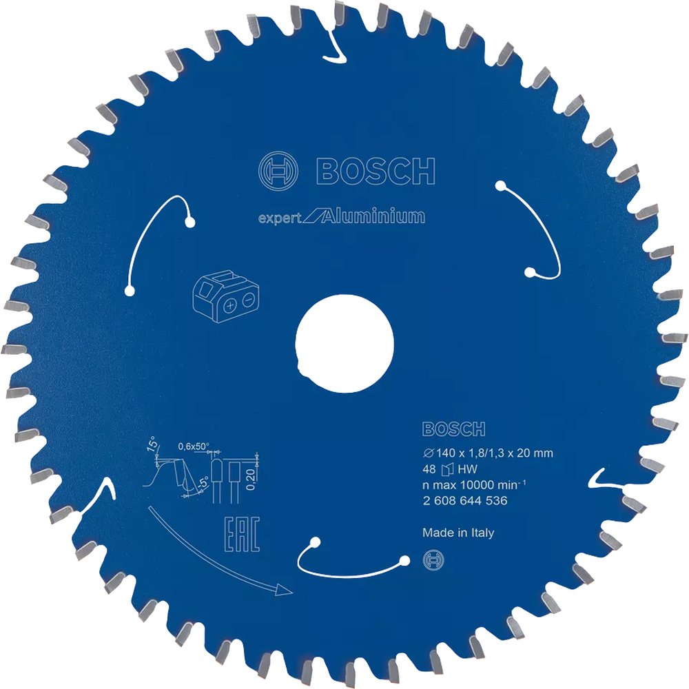 Bosch Kreissägeblatt EX AL H 140x1,8-1,3x20 48 Zähne 