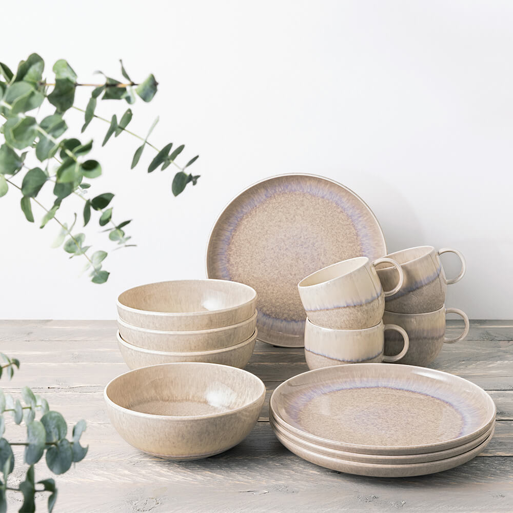 Villeroy & Boch Frühstücks Set 12-teilig Perlemor Sand. Stimmungsbild. Villeroy & Boch Frühstücks Set 12-teilig Perlemor Sand. Stimmungsbild.