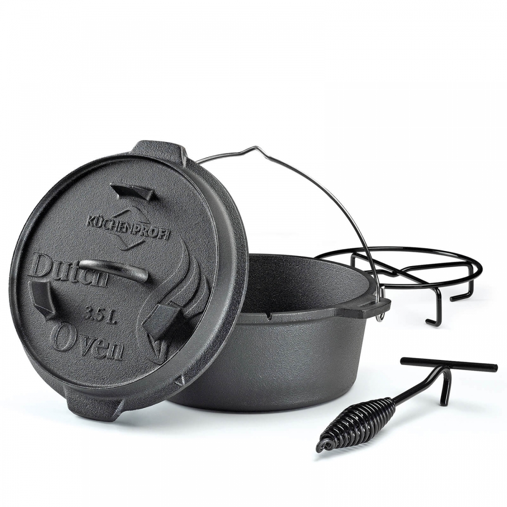 Küchenprofi Dutch Oven Gusseisen. Auswahl 24cm.