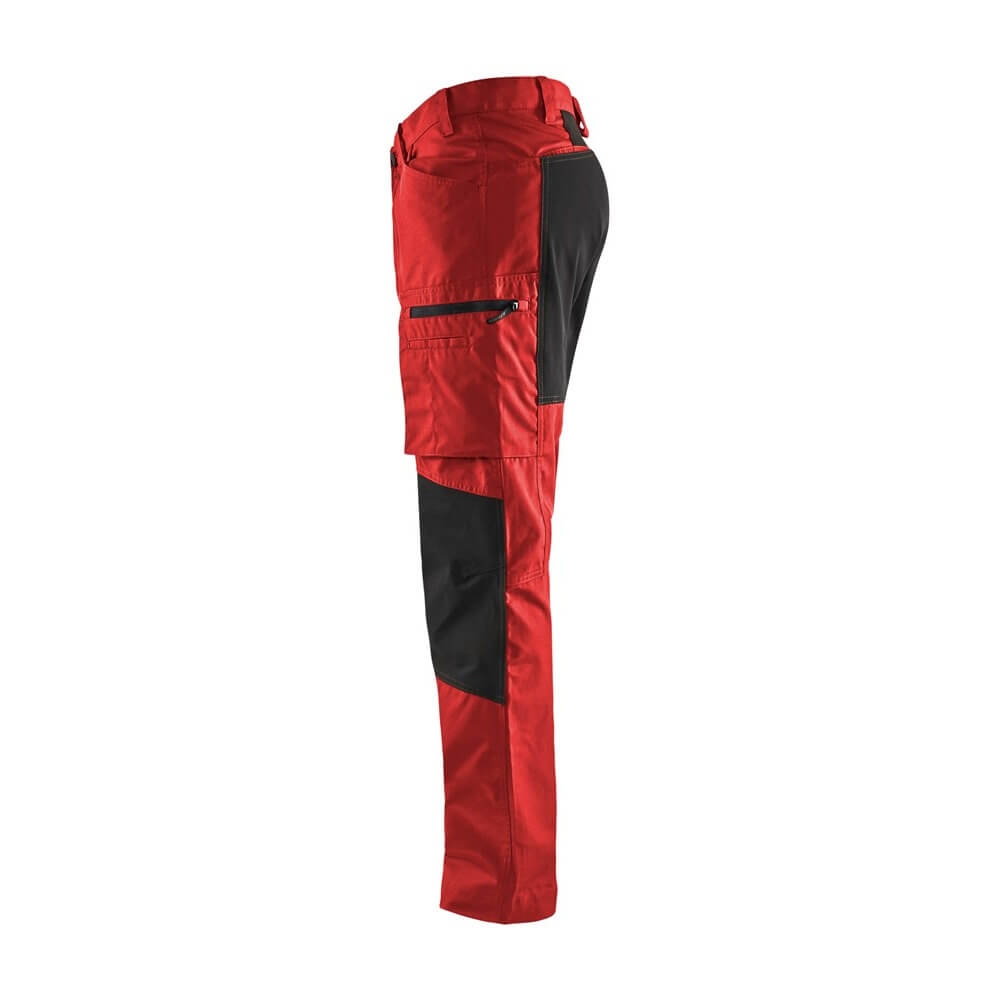 Blakläder 145918455699 Service Bundhose Stretch Arbeitshose lang Rot Schwarz