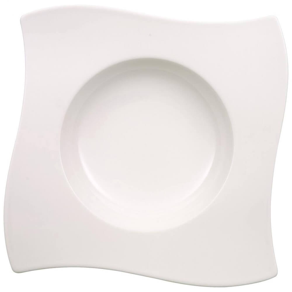 Villeroy und Boch 8-teiliges Teller Set NewWave Premium Porzellan. 24x24cm Suppenteller.