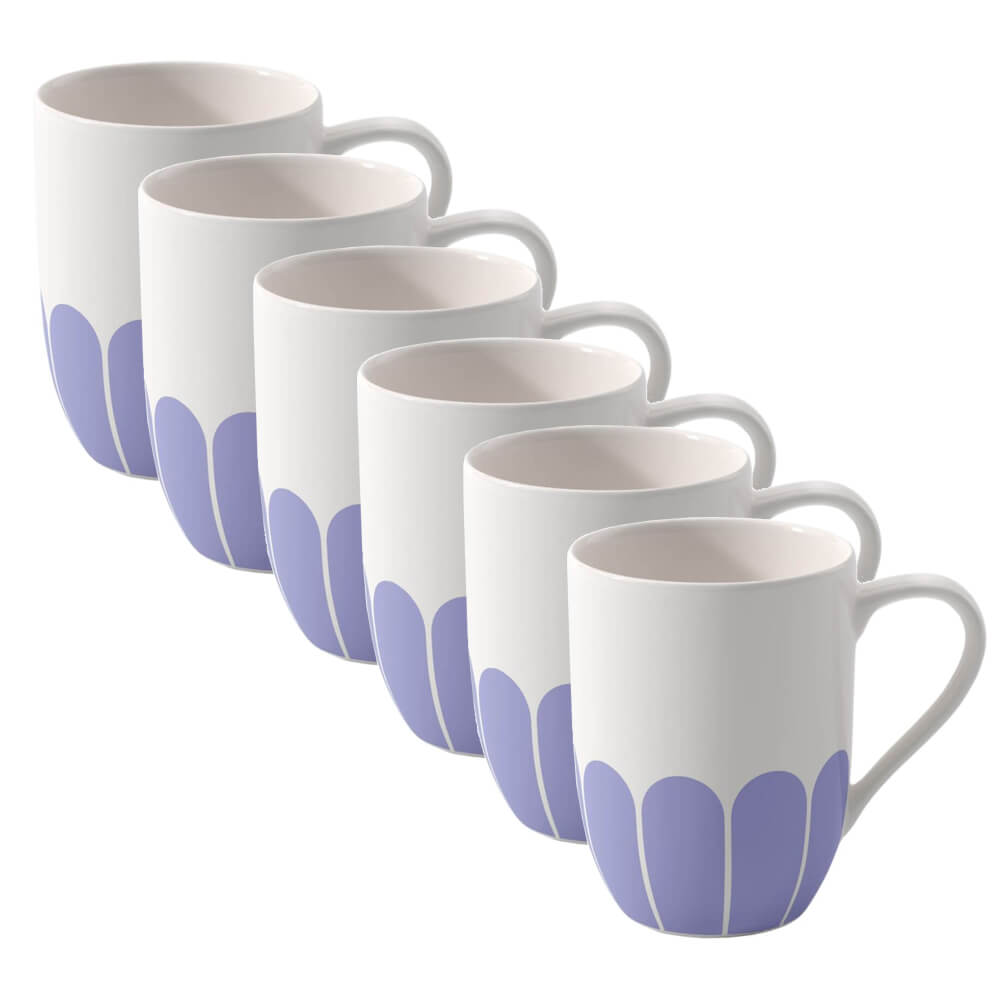 Villeroy & Boch Henkelbecher Fleur bleu 6er Set