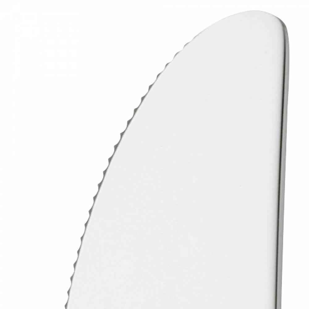 WMF 6-teiliges Steakmesser Set Nuova Edelstahl rostfrei. Detailbild Wellenschliff.