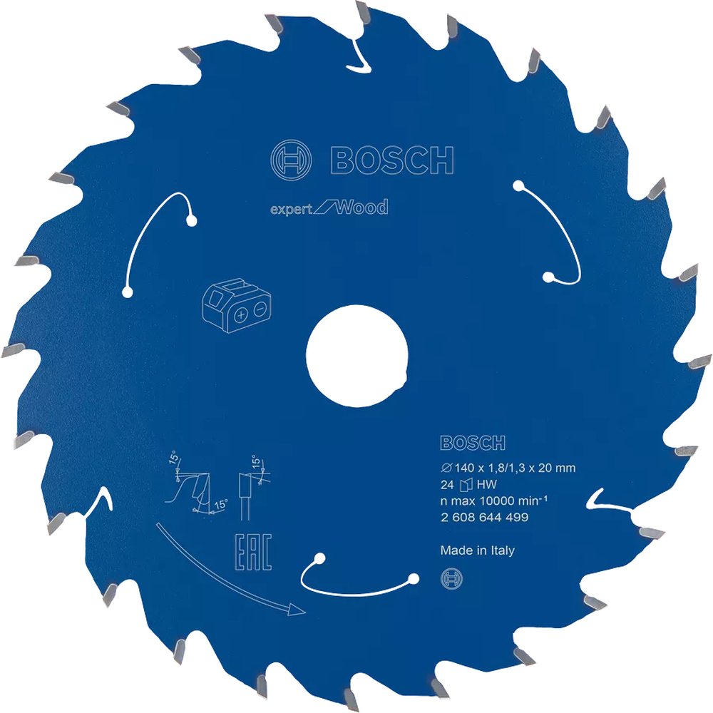 Bosch Kreissägeblatt EX WO H 140x1,8/1,3x20 24 Zähne