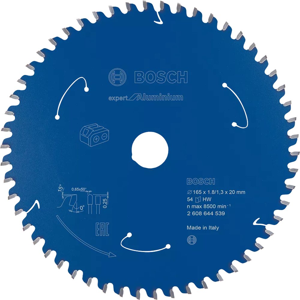 Bosch Kreissägeblatt EX AL H 165x1,8-1,3x20 54 Zähne