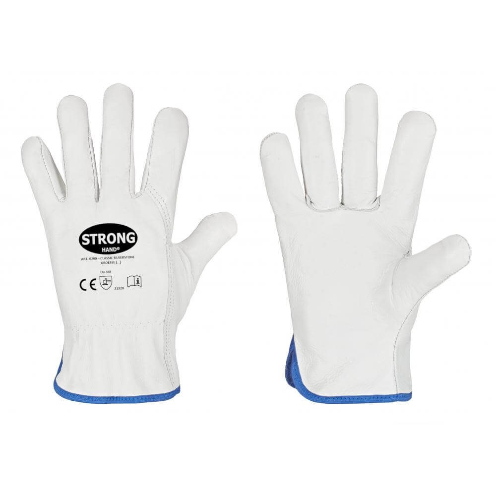 Strong Hand 12er Set Gr. 10 Silverstone Handschuhe Nappa