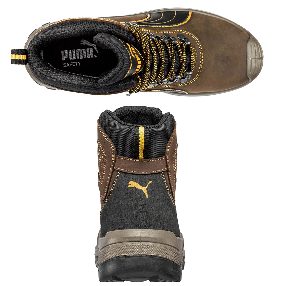 Puma Sicherheitsschuh Sierra Nevada Mid S3 WR HRO SRC braun Größenauswahl