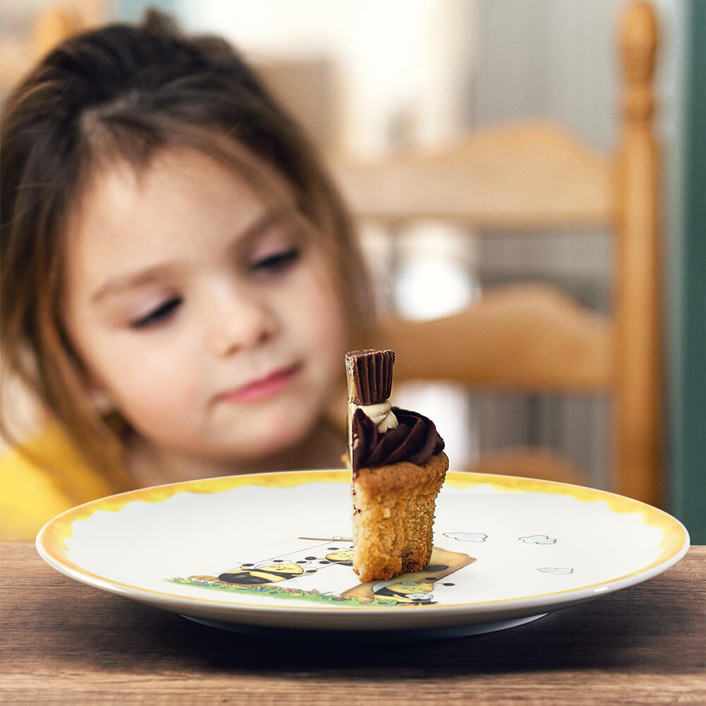 Seltmann Weiden Kindergeschirrset 3-teilig Fleißige Bienen. Stimmungsbild.