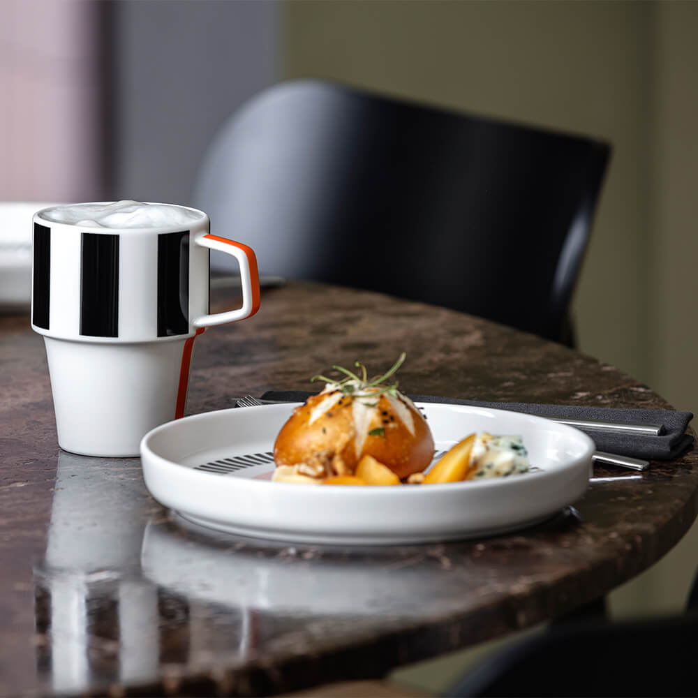 Villeroy & Boch Signature Memphis Frühstücksteller. Detailbild.