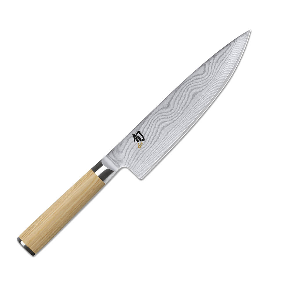 KAI Kochmesser Shun Classic White 20cm. Detailbild.