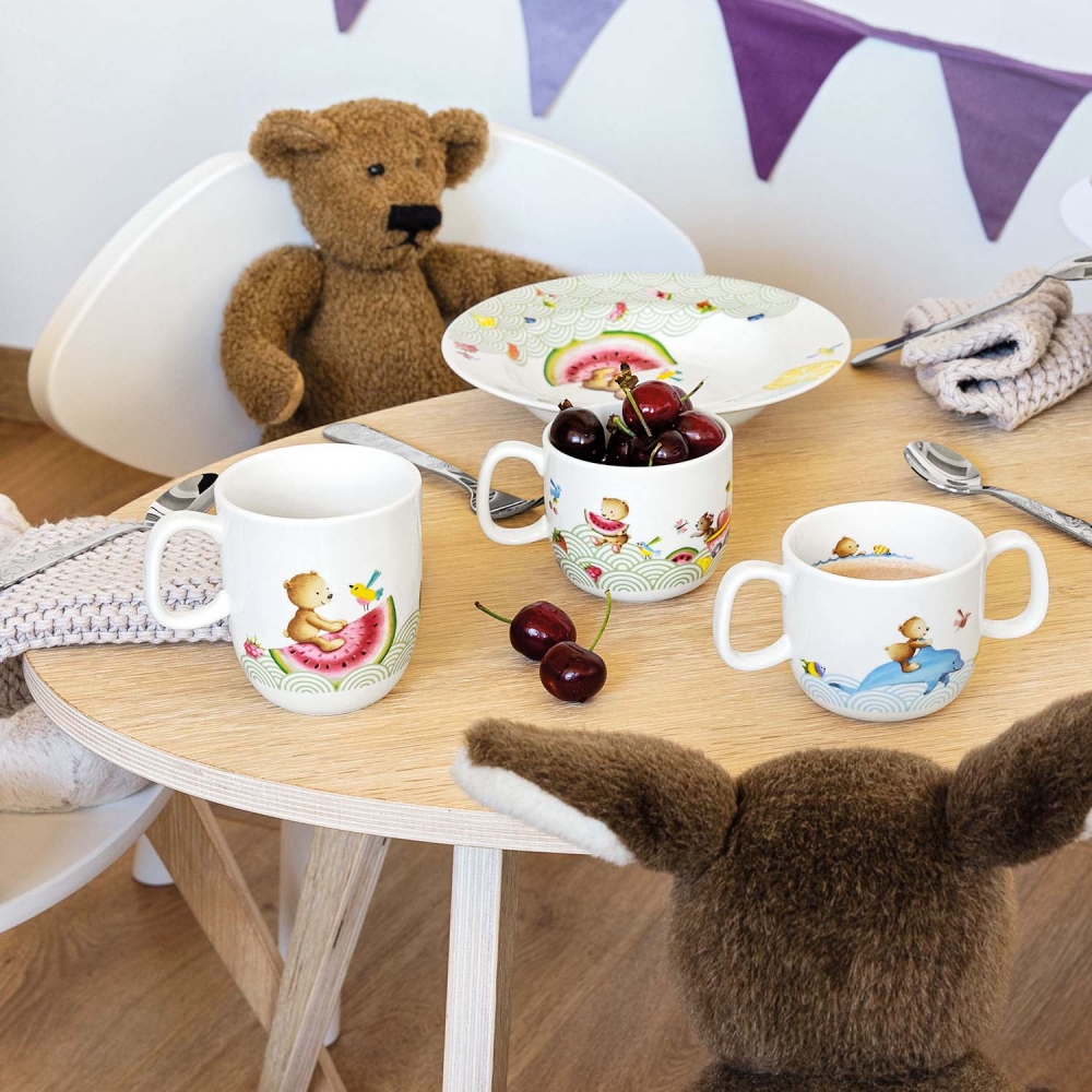 Villeroy und Boch 250ml Tasse Happy oder Hungry as a Bear Porzellan. Beispielbild.