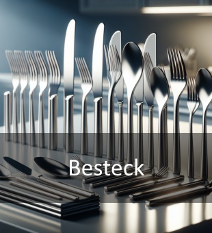Glänzendes Edelstahlbesteck