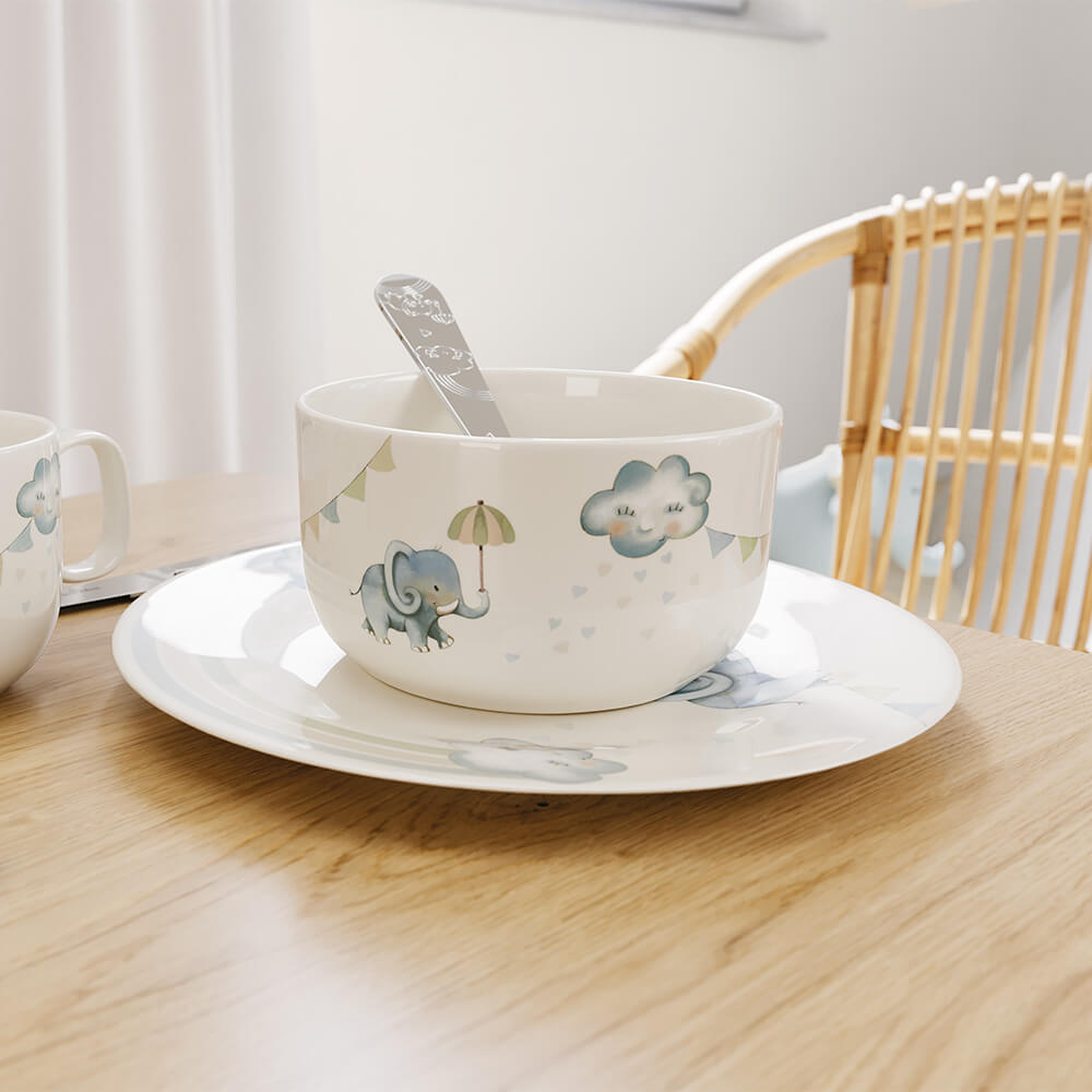 Villeroy & Boch Kinder-Müslischale Boho Kids Walk like an Elephant. Stimmungsbild.