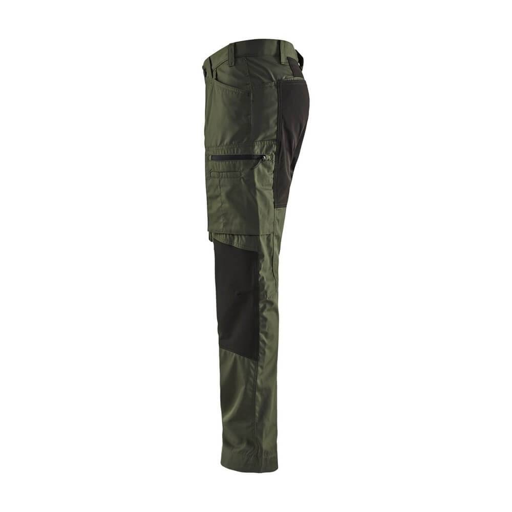 Blakläder 145918454699 Service Bundhose Stretch Arbeitshose lang Armygrün Schwarz 