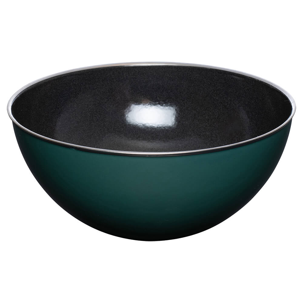 Riess Obst-Salatschüssel mit Edelstahlrand 26cm TEAL. Hauptbild.