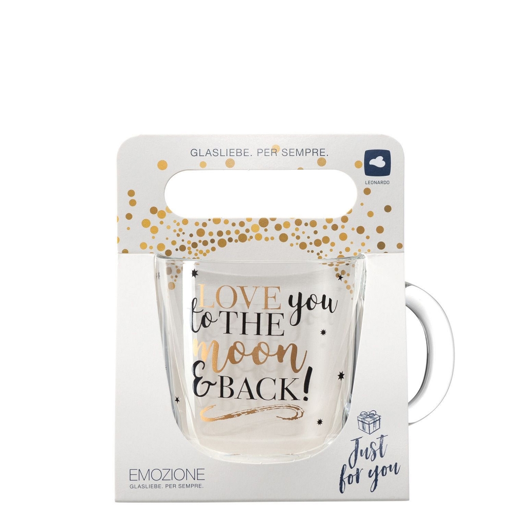Leonardo 400ml Tasse Glas Emozione Love you to