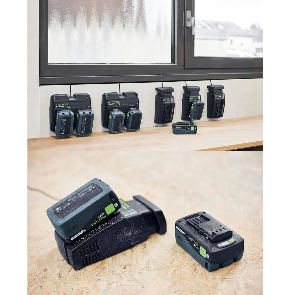 Festool Energie-Set SYS 18V 2x8,0 SCA16. Detailbild.