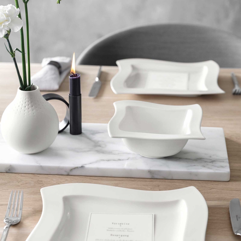 Villeroy und Boch 27cm Speiseteller NewWave Premium Porzellan. Stimmungsbild.