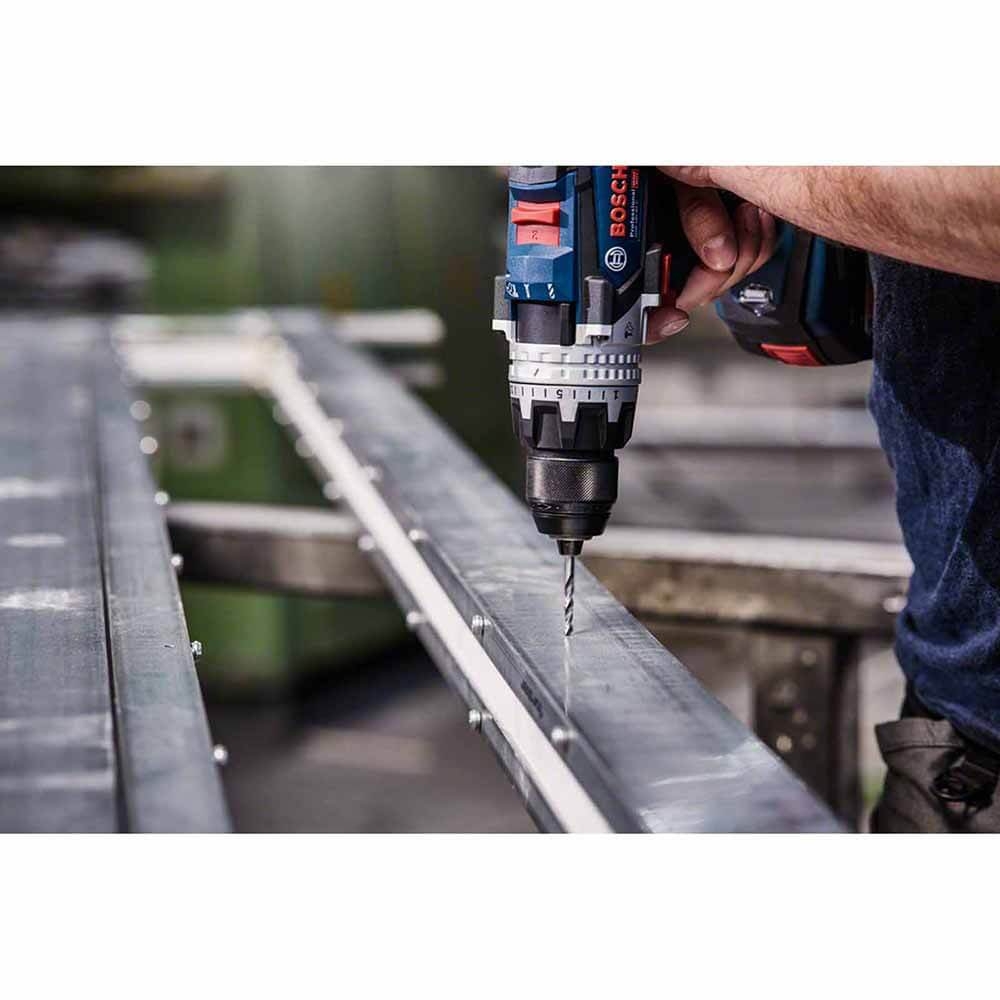 Bosch HSS-Spiralbohrer PointTeQ, 19-tlg., ProBox Anwendung Stahlträger