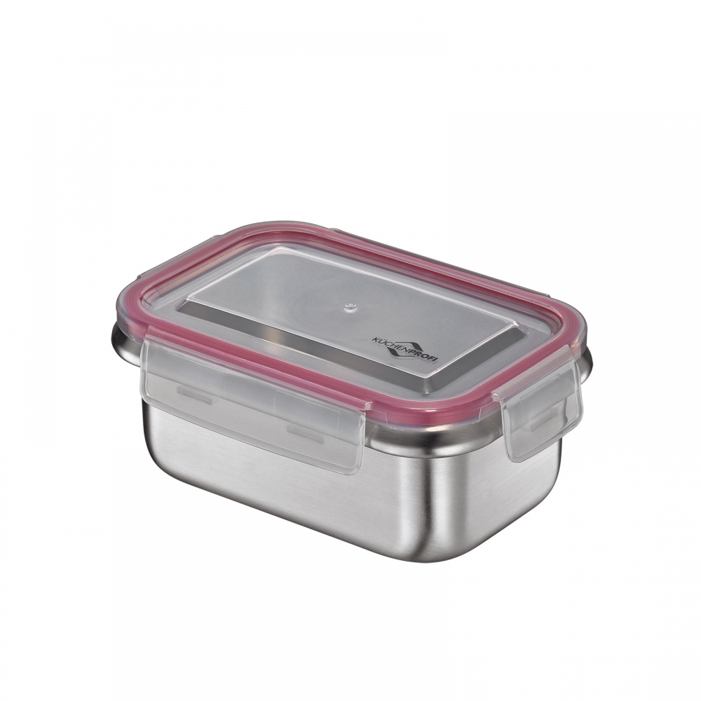 Küchenprofi Lunchbox 500ml Edelstahl mit Kunststoffdeckel auslaufsicher