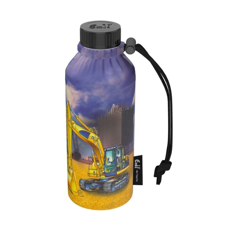 Emil die Flasche 400ml Baustelle Weithals mit Isolierung und Flaschenbeutel