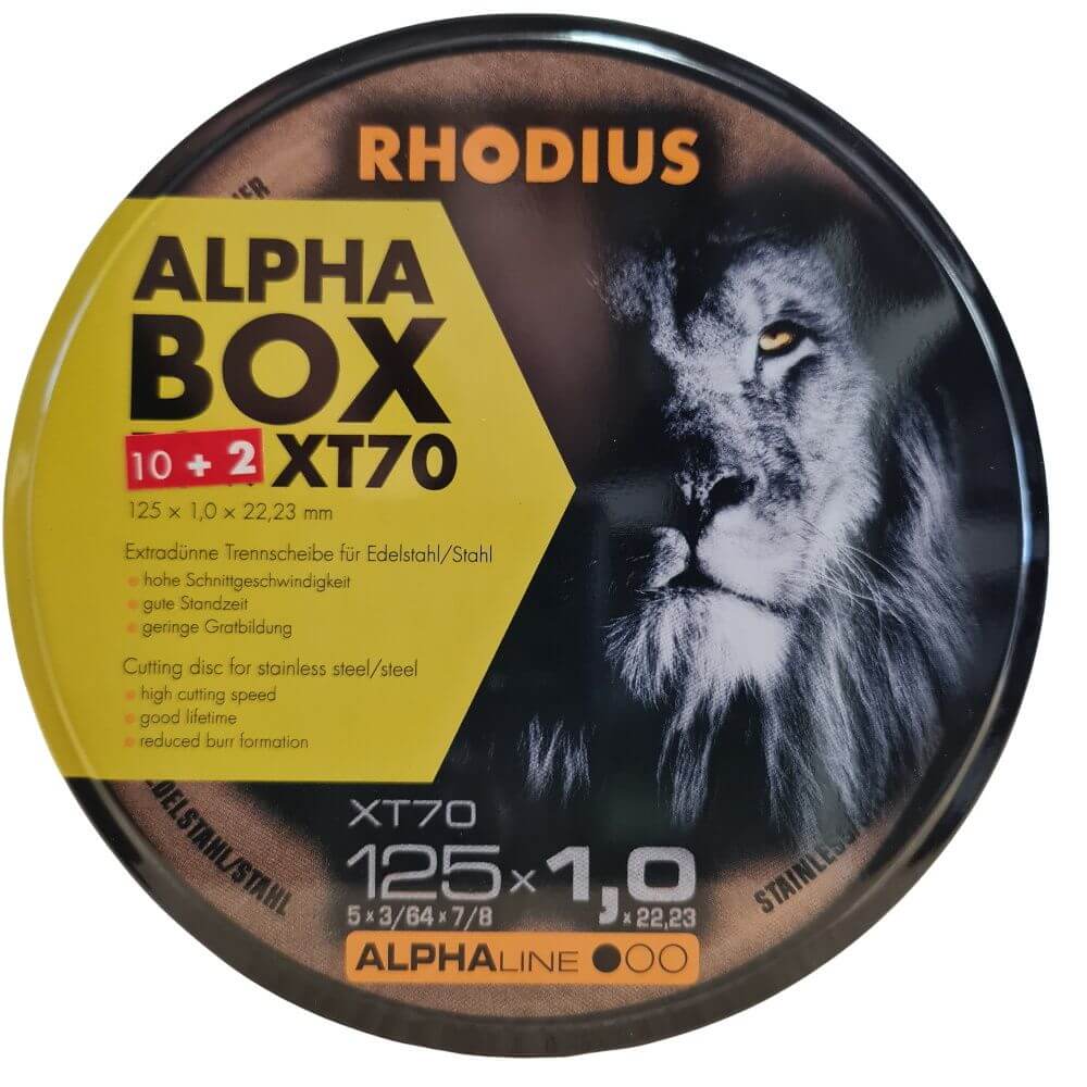 Rhodius Edelstahl-Trennscheibe 125mm Box 12 tlg.