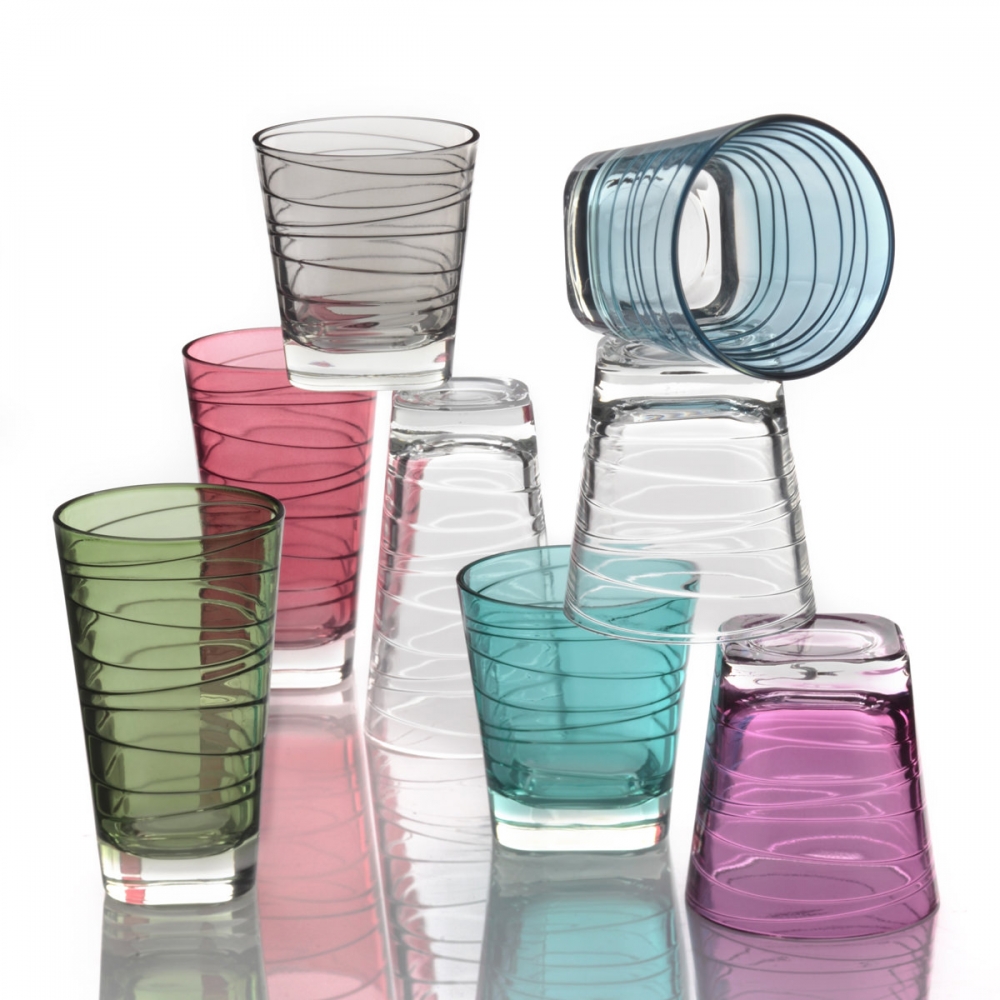 Leonardo Vario Becher 250 oder 280ml Struttura Wasserglas Saftglas in verschiedenen Farben
