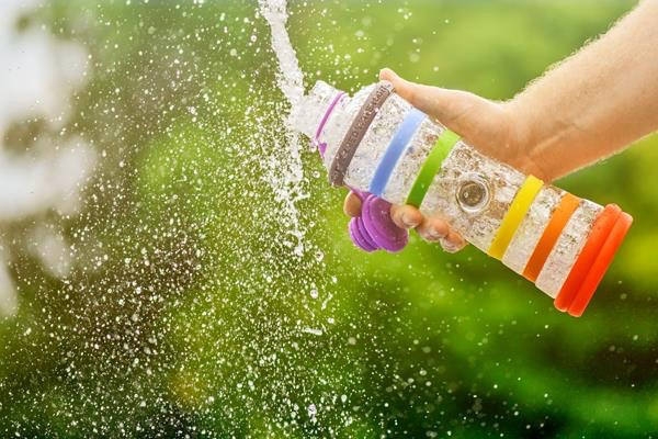 iglass i9 650ml informierte Trinkflasche Chip Sport i9bottle Yoga Chakra Poznik