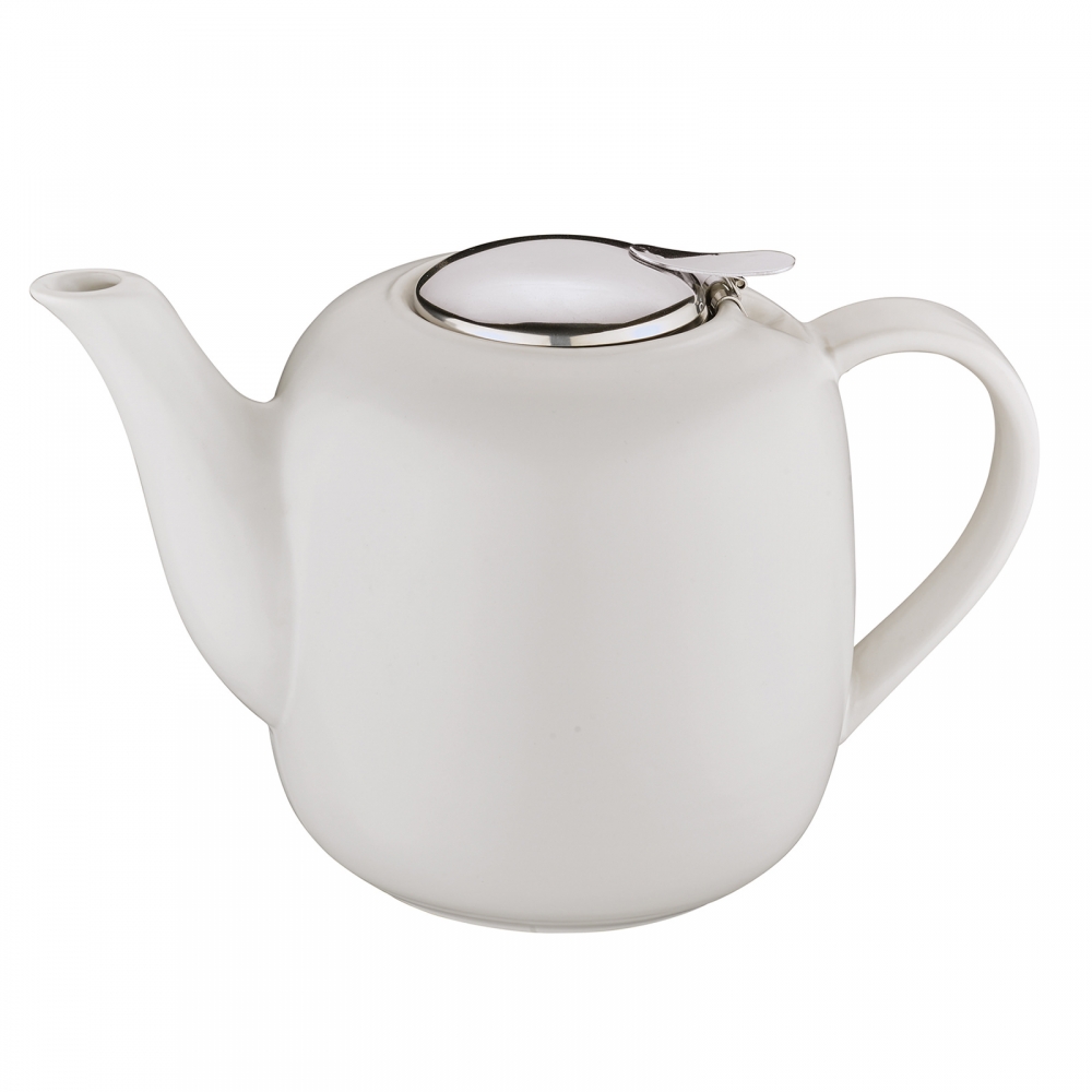 Küchenprofi 1500ml Teekanne LONDON Keramik Weiß