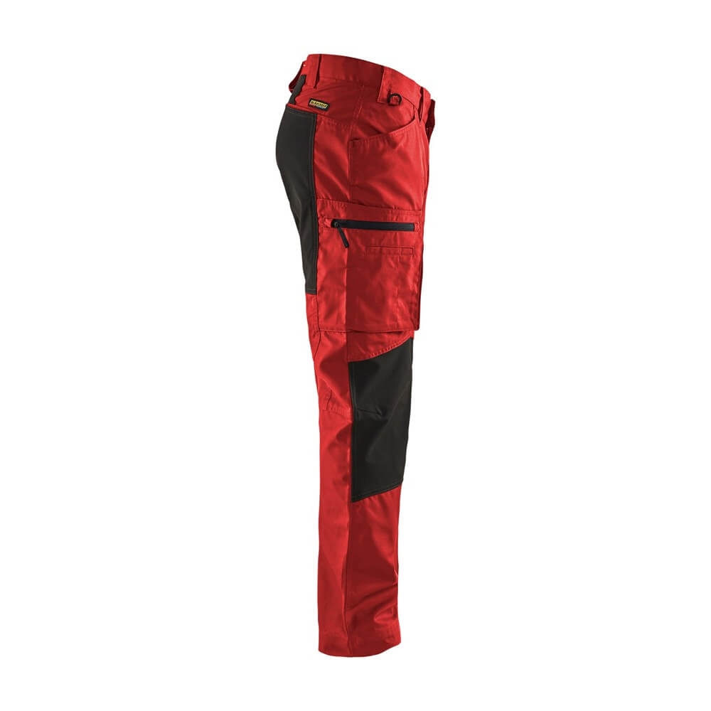 Blakläder 145918455699 Service Bundhose Stretch Arbeitshose lang Rot Schwarz
