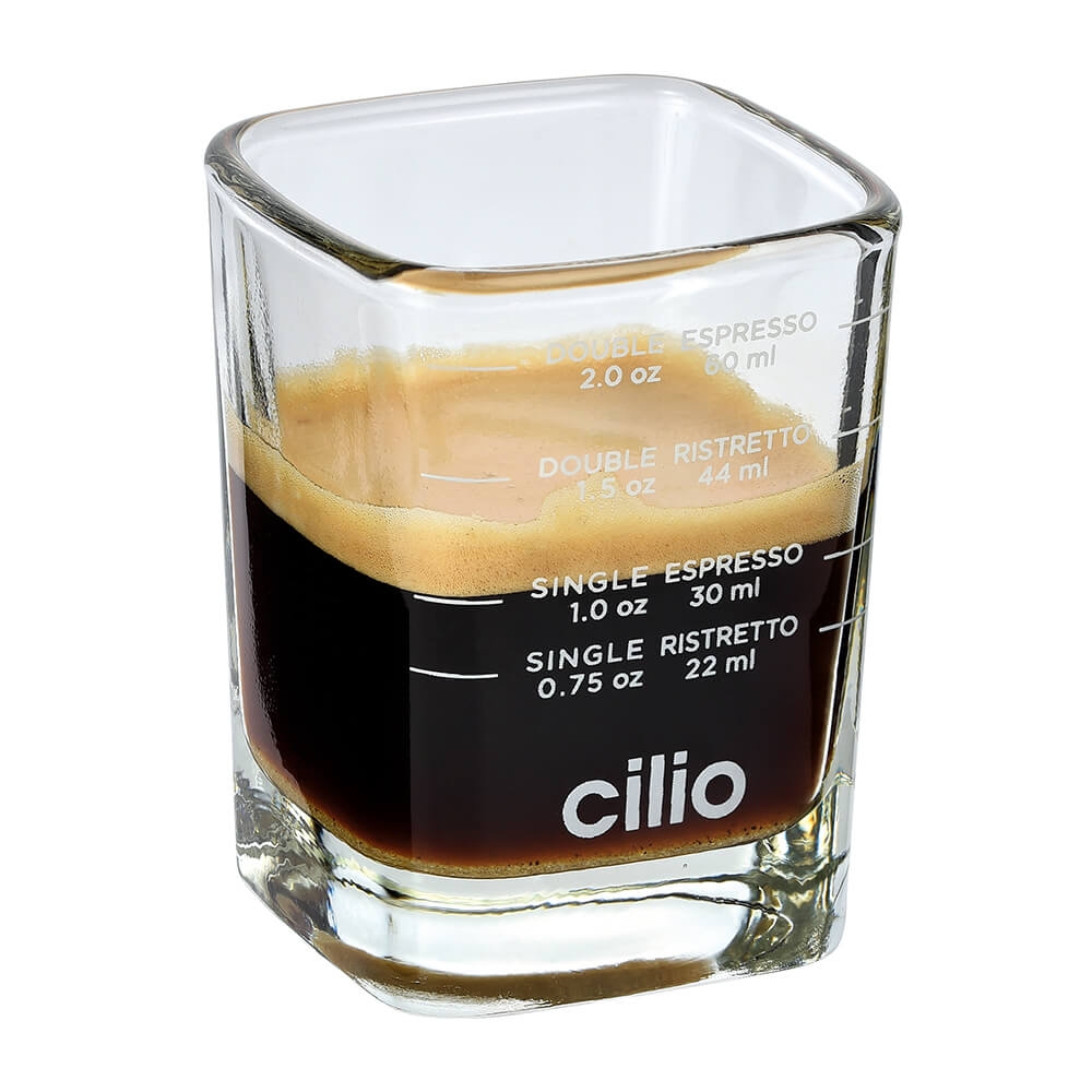 Cilio Espresso Shot Glas. Detailbild.