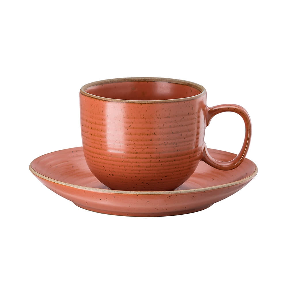 Thomas 2-teilges Set Nature Coral Steinzeug mit 270ml Tasse und 16cm Untertasse