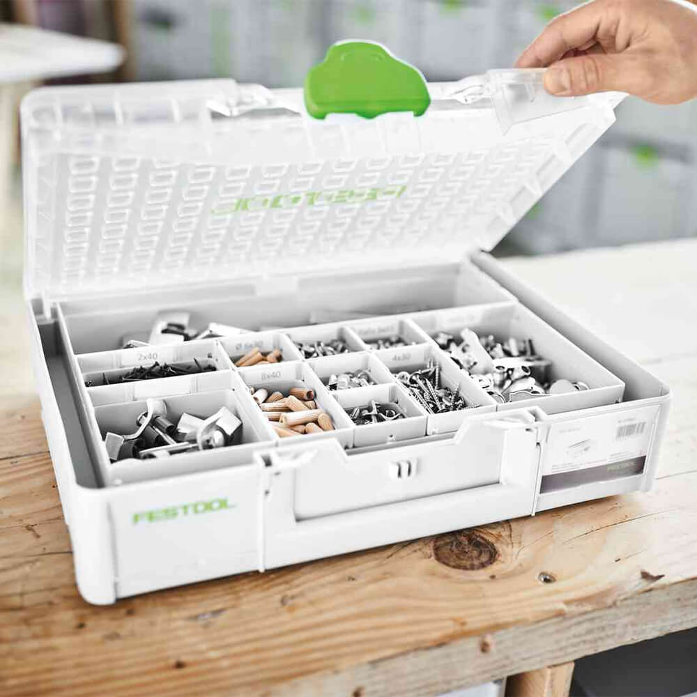 Festool Systainer Organizer SYS3 ORG M 89 6xESB. Detailbild.