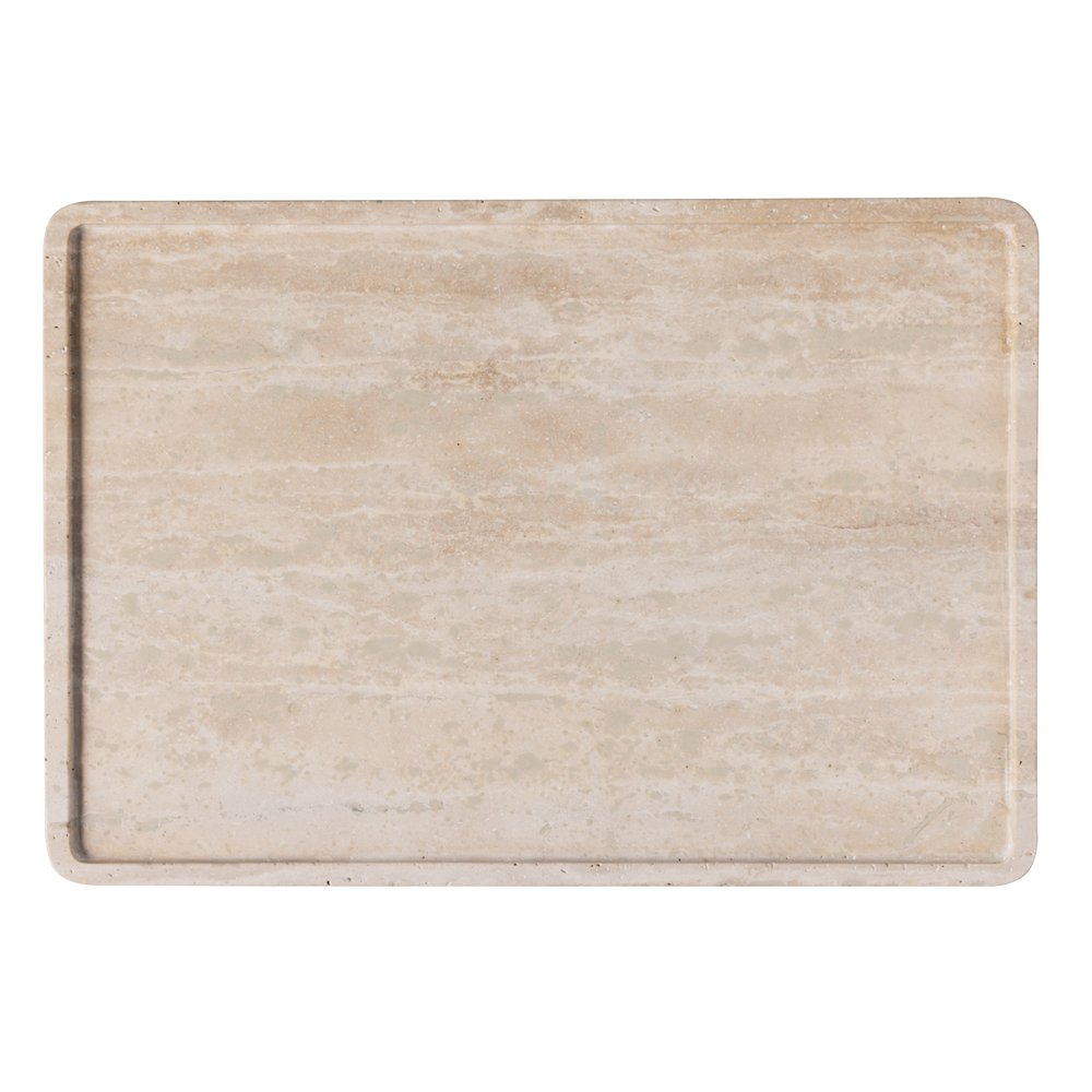 Villeroy & Boch Servierplatte Manufacture Travertine 405mm. Hauptbild.