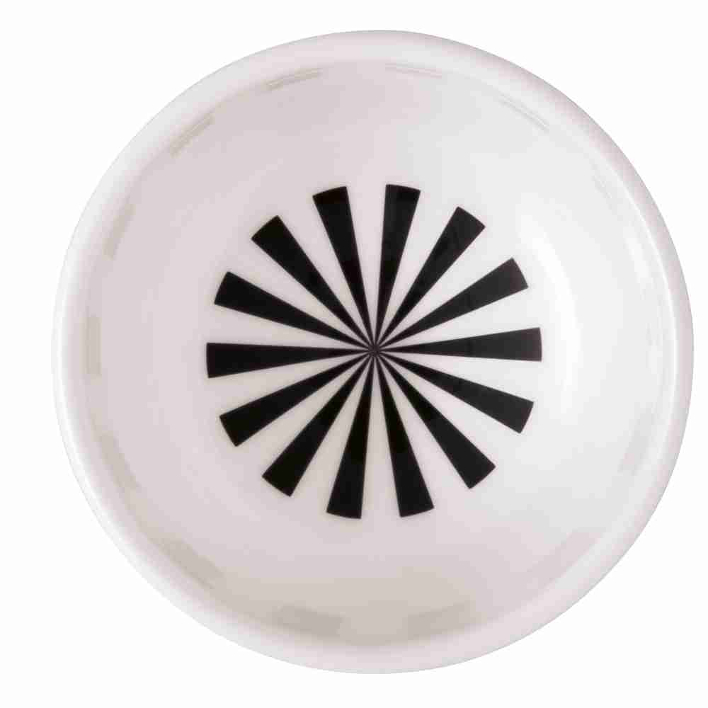 Villeroy und Boch Signature Dipschale Memphis Muster Innenansicht Detailansicht des abstrakten Musters im Inneren der Villeroy & Boch Signature Dipschale Memphis.