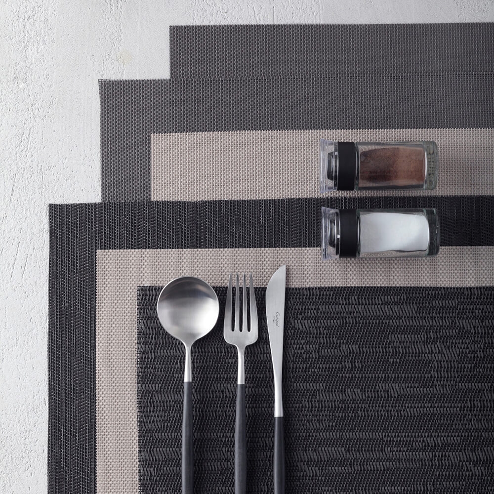 Leonardo 079598 Platzset 35x48cm gewebtes PVC grau