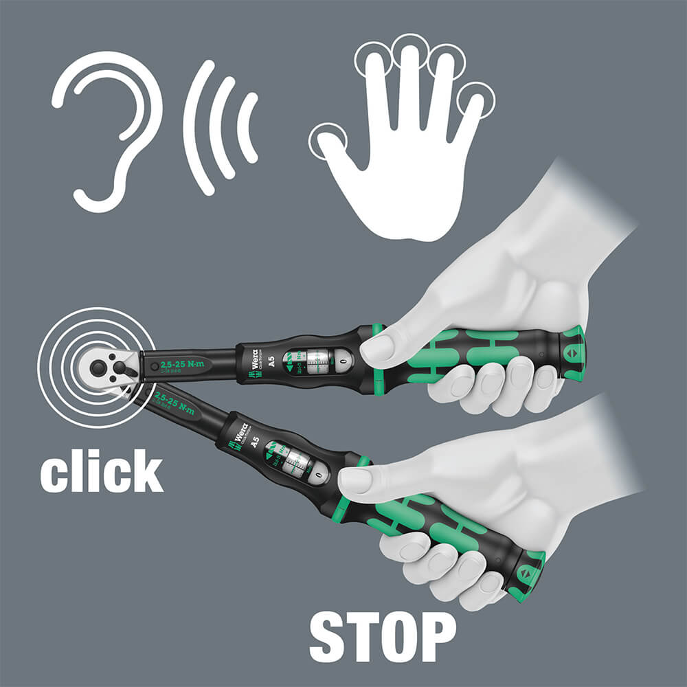 Wera Click-Torque C 4 Drehmomentschlüssel - 1/2 Zoll. Detailbild.