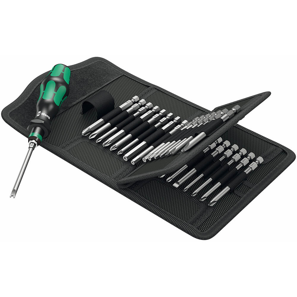 Wera Bits lang Kraftform Kompakt 62 33‑teilig. Hauptbild.