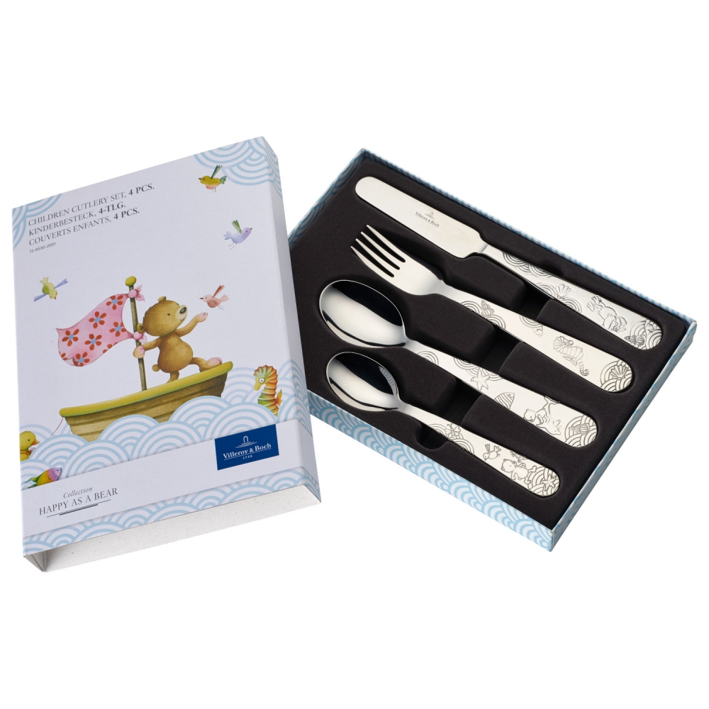 Villeroy & Boch Kinderbesteckset 4-teilig Happy as a Bear