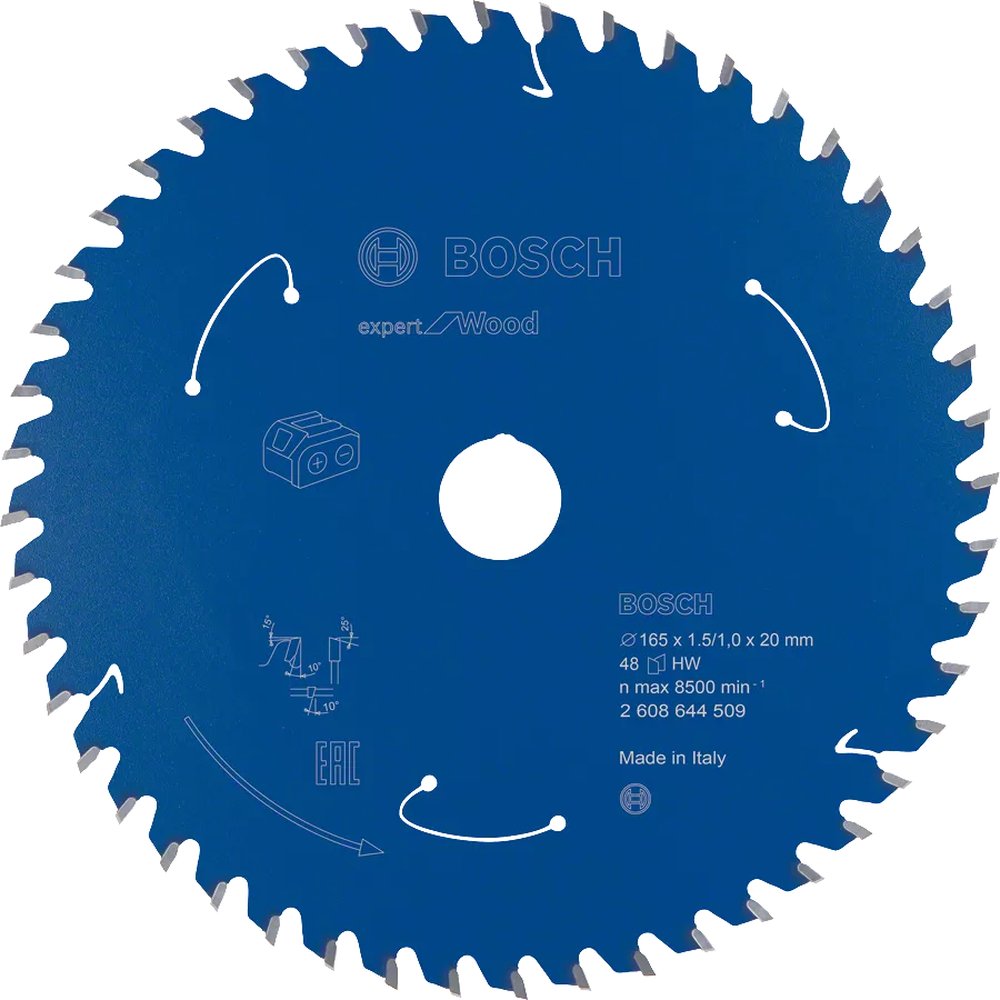 Bosch Kreissägeblatt EX WO H 165x1,5-1x20 48 Zähne